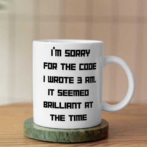 كوب اعذرني على الكود - I'm Sorry For The Code Mug