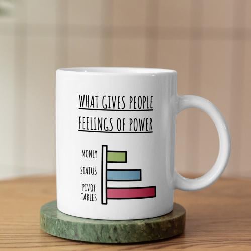 كوب جدول بيفوت - Pivot Table Mug
