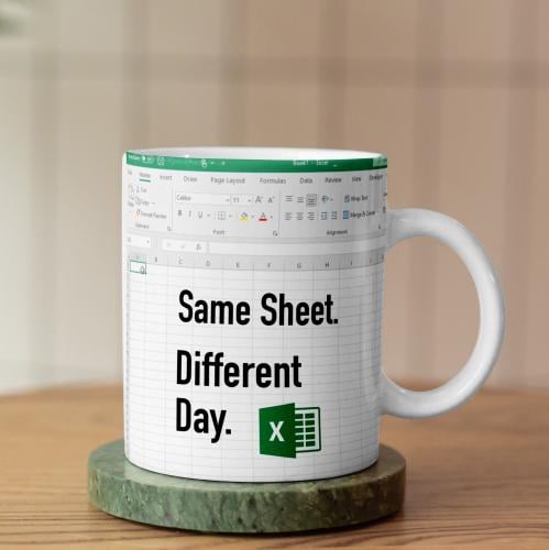كوب نفس العمل ويوم جديد - Same Sheet Different Day...