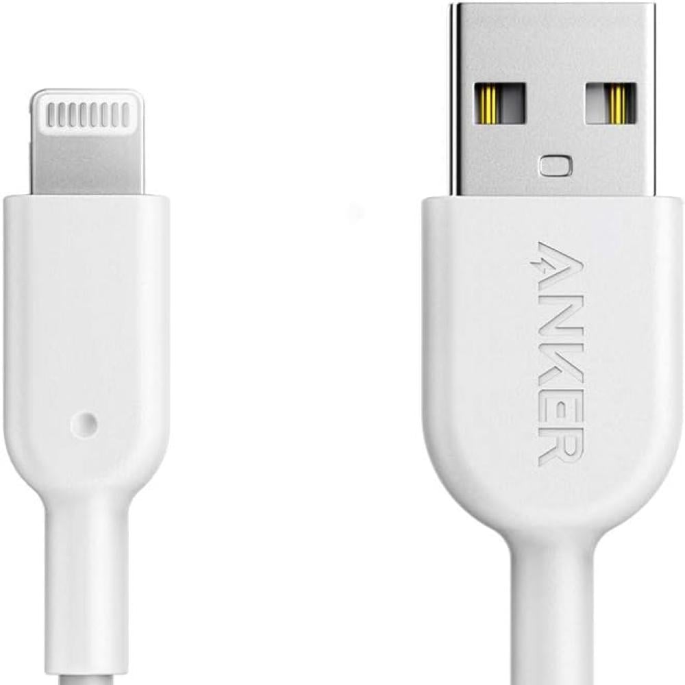 كابل Anker PowerLine II Lightning بطول 6 أقدام/1.8 متر لشحن سريع، عمر أطول للهواتف الذكية iPhone وiPod وiPad
