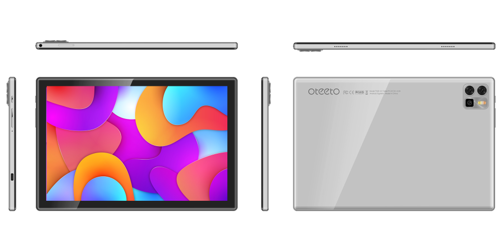 تابلت Oteeto TAB 12 Pro/شاشة 10.1 بوصة IPS LCD/ذاكرة وصول عشوائي 8 جيجابايت + ذاكرة وصول عشوائي 512 جيجابايت/شبكة 5G/6000 مللي أمبير/ساعة أمامية 8 ميجابكسل + كاميرا خلفية 13 ميجابكسل/ثماني النواة 1.3 جيجا هرتز/أندرويد 13/يتضمن لوحة مفاتيح وقلم لمس وماوس (