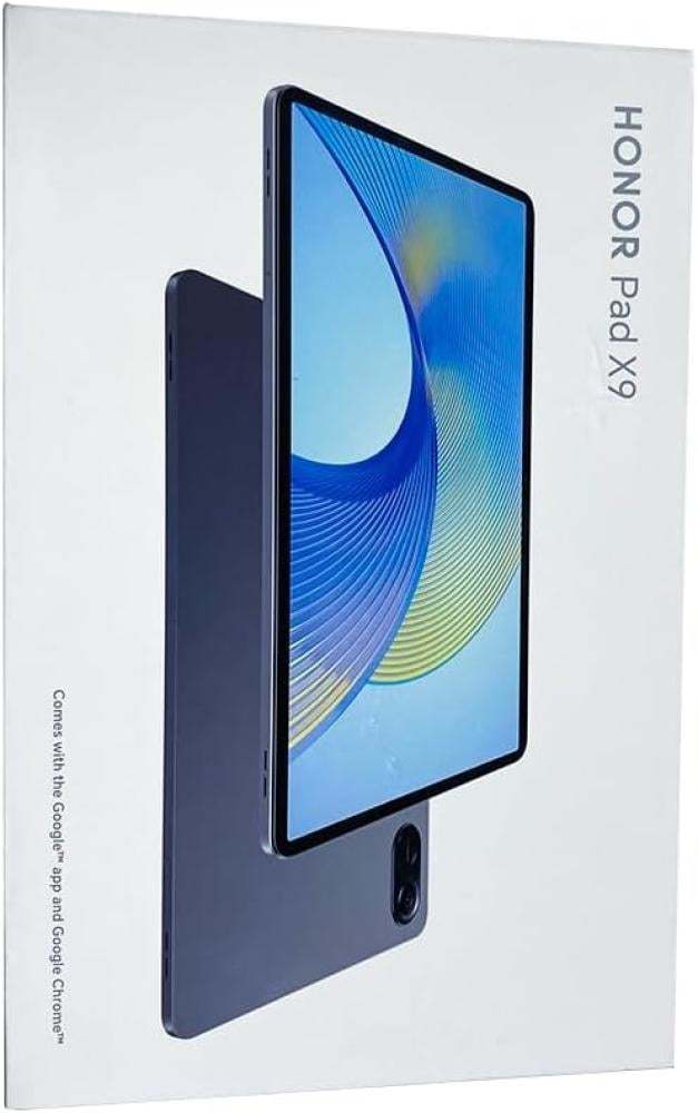 تابلت باد X9 مع شاشة 11.5 بوصة 120Hz 2K وبطارية 7250mAh من اونر، معالج سناب دراجون 685، نظام تشغيل أندرويد 13، خدمة جوجل واي فاي 4GB 128GB، رمادي