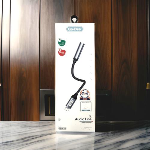 Go-Des Go Des Gd-uc315 Lightning To 3.5 Mm Aux Hea...