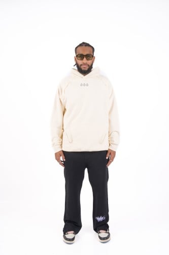 Beige Unisex Oversized Hoodie