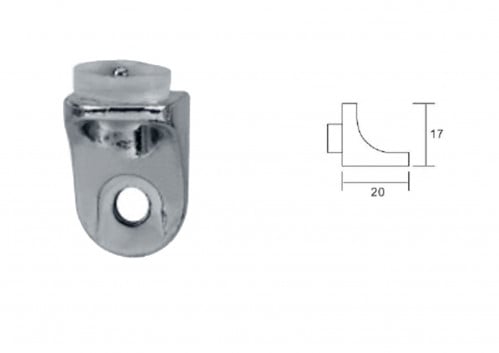 حامل زجاج لون كروم