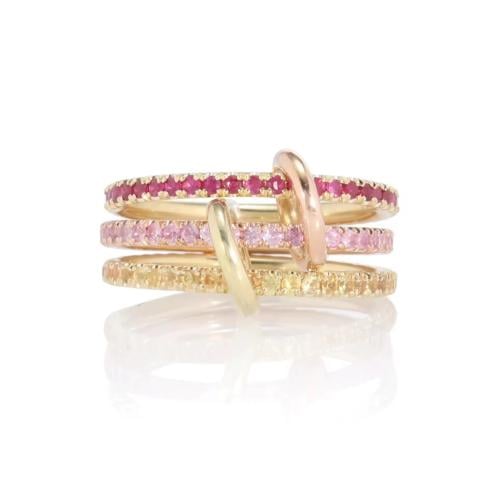 Pink Infinity Loop Ring