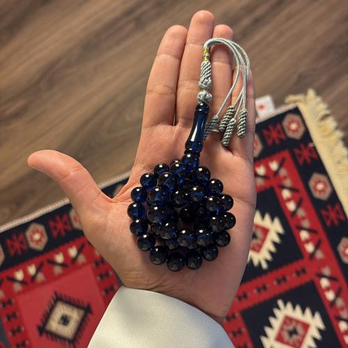 مسباح زعفران فواح كحلي - كركوشة تفصيل يدوي