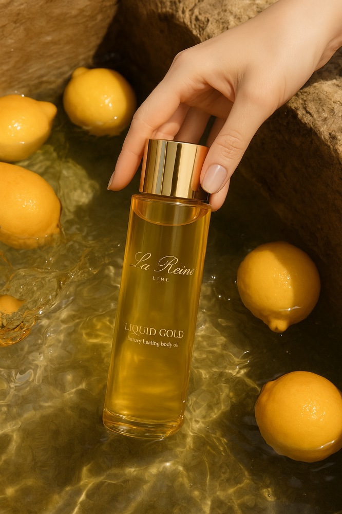 Liquid Gold… السرّ الذهبي وراء إشراقة الجسد الفاخرة!