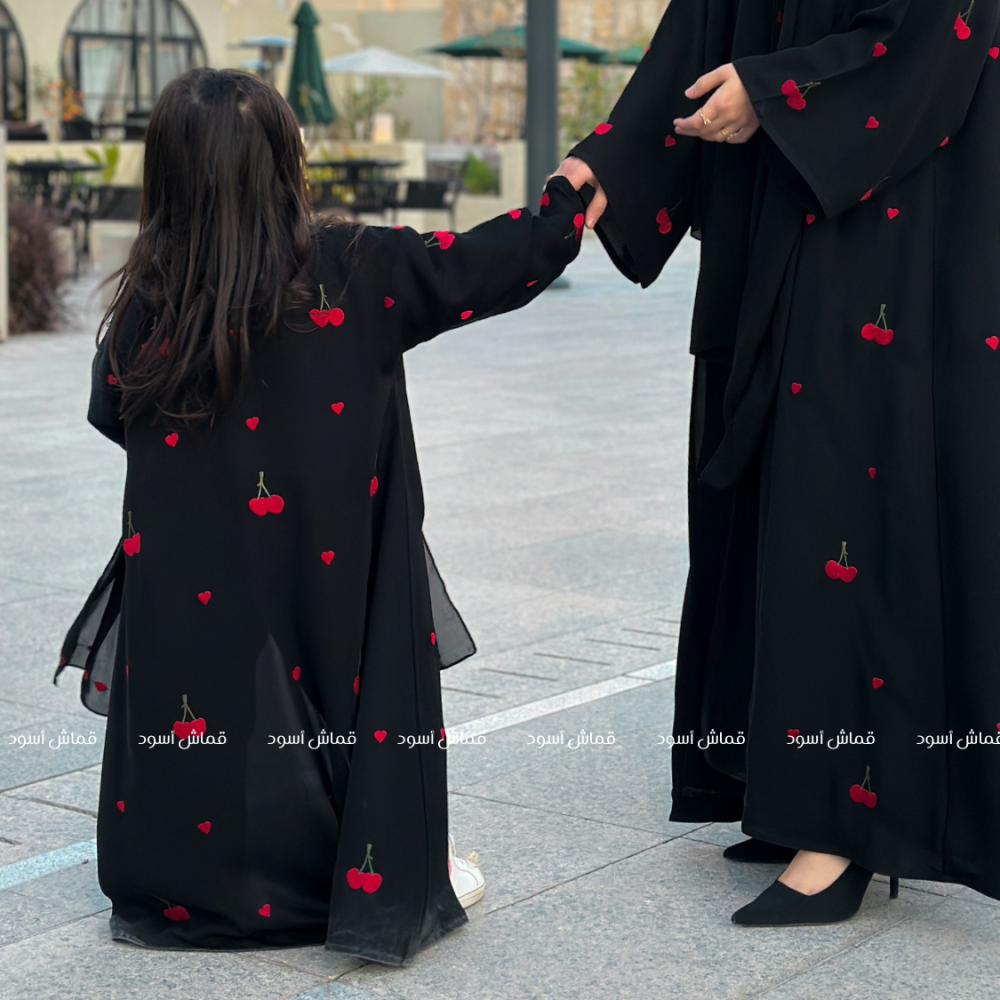 عباية ماتشي ماتشي كرزة #F008