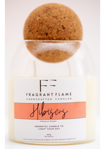 شمعة الكركديه - Hibiscus Candle