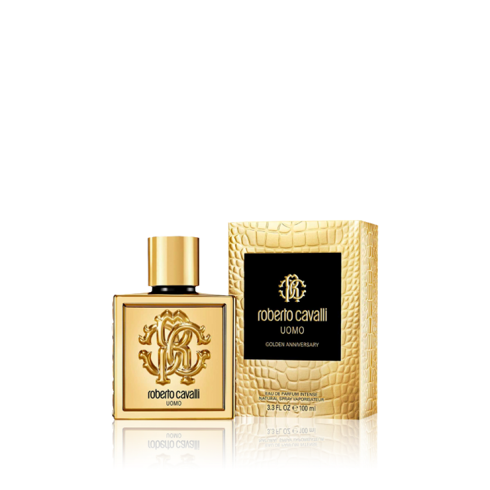 عطر روبرتو كافالي أومو جولدن انفيرسيري أو دو برفيوم 100 مل للرجال