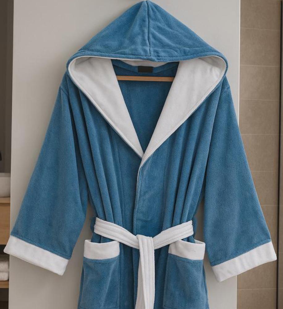 روب استحمام فاخر قطن 100% نعومة وفخامة تدوم - ازرق
