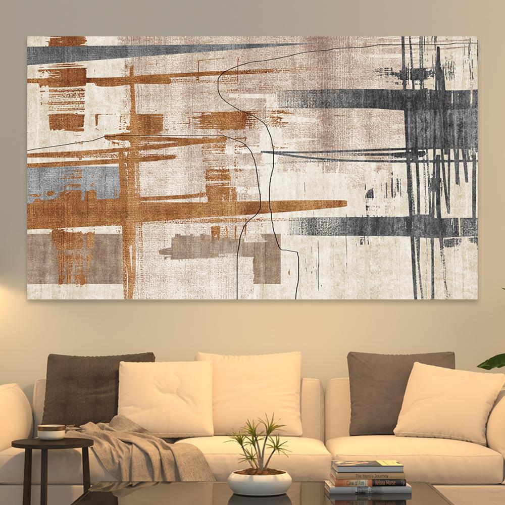 لوحة جدارية تجريدية بتصميم مودرن