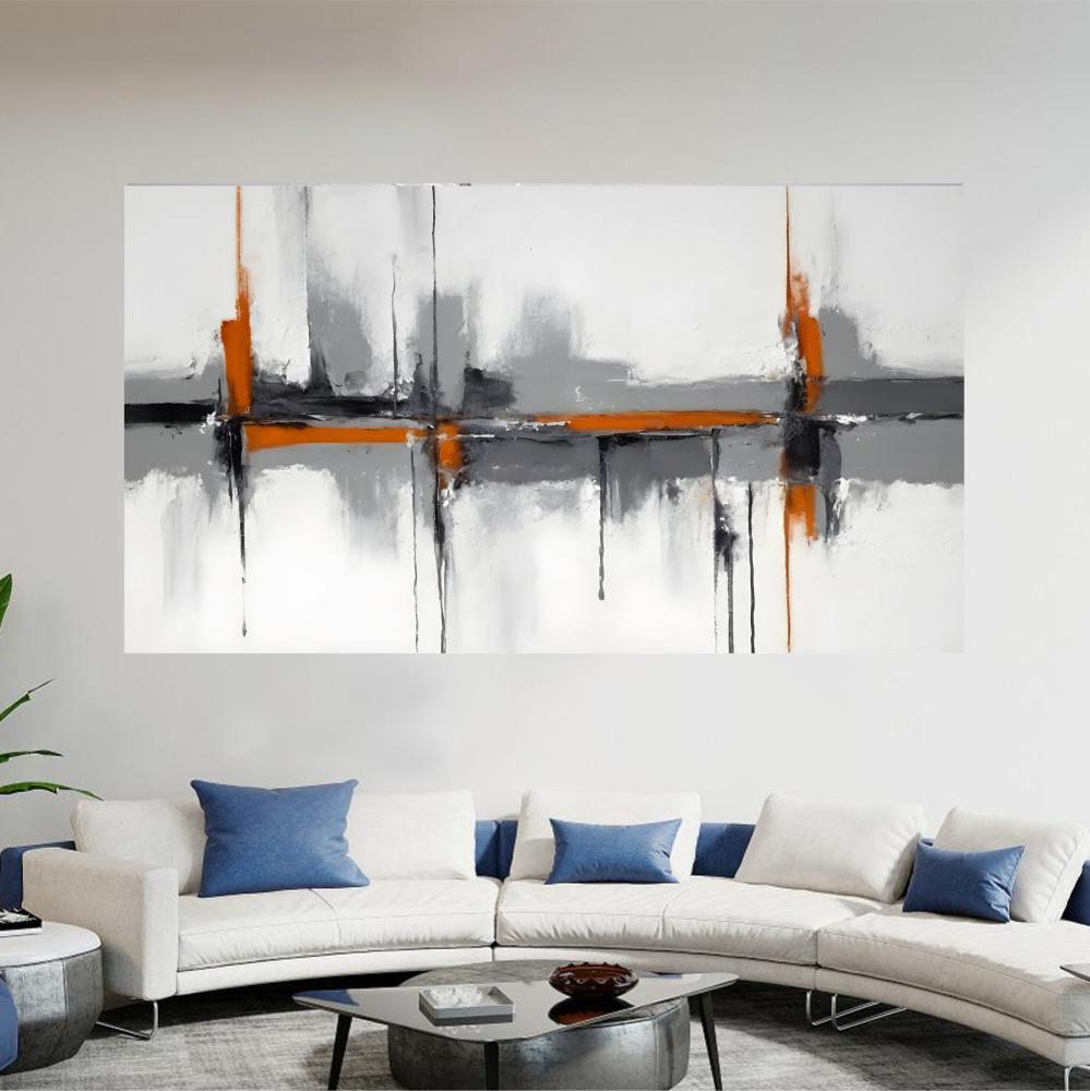 لوحة جدارية تجريدية بتصميم مودرن