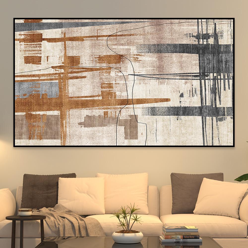 لوحة جدارية تجريدية بتصميم مودرن