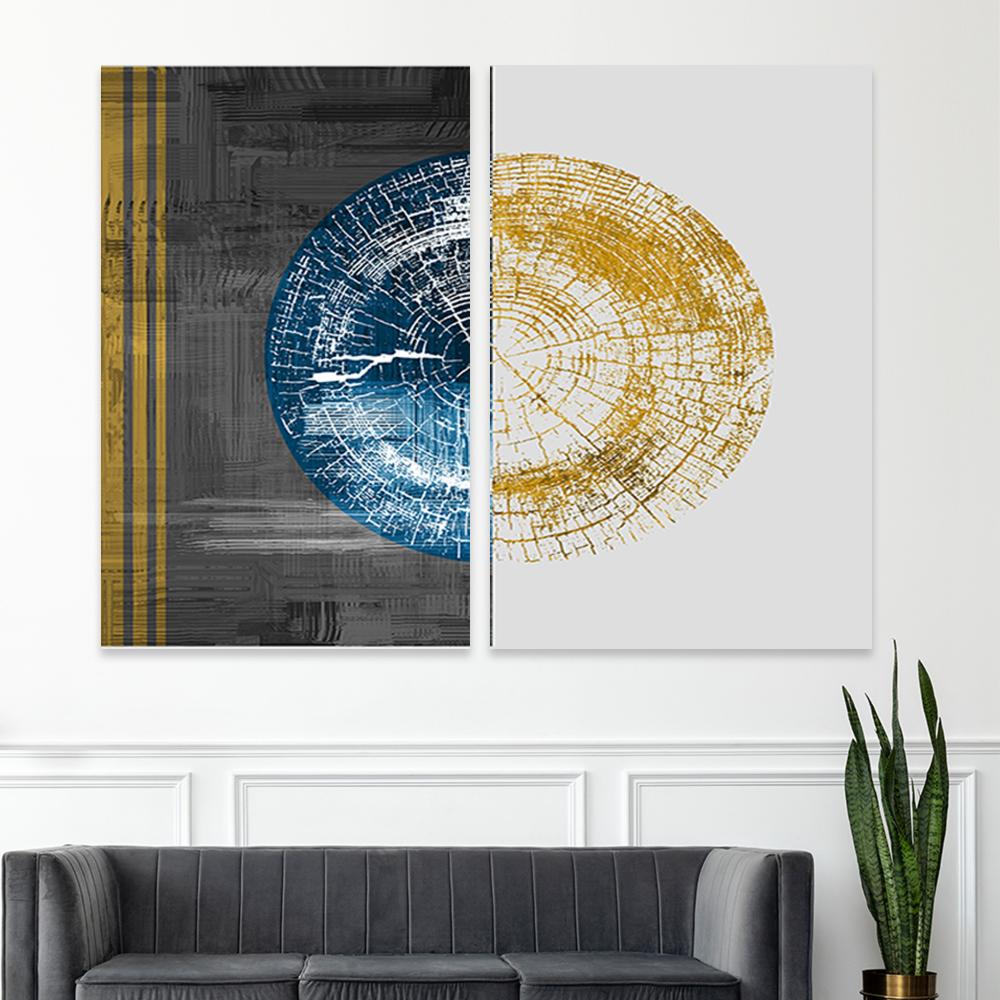 طقم مكون من عدد لوحتين بتصميم مودرن