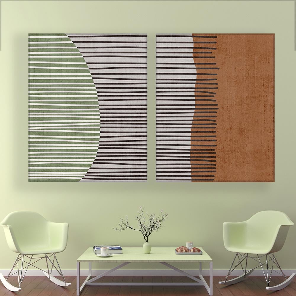 طقم مكون من عدد لوحتين بتصميم مودرن