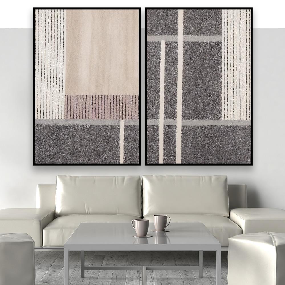 طقم مكون من عدد لوحتين بتصميم مودرن