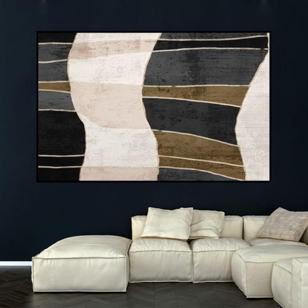 لوحة جدارية تجريدية بتصميم مودرن