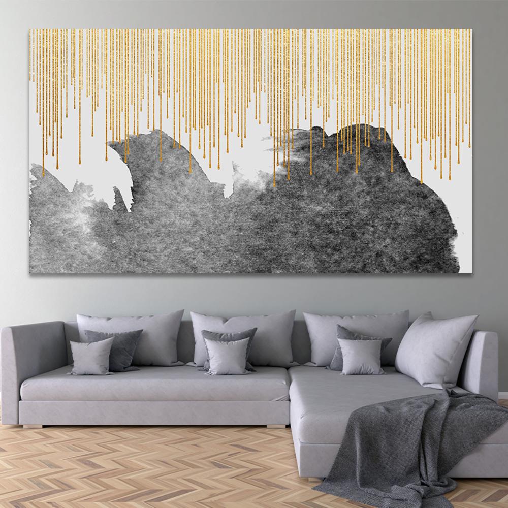 لوحة جدارية تجريدية بتصميم مودرن