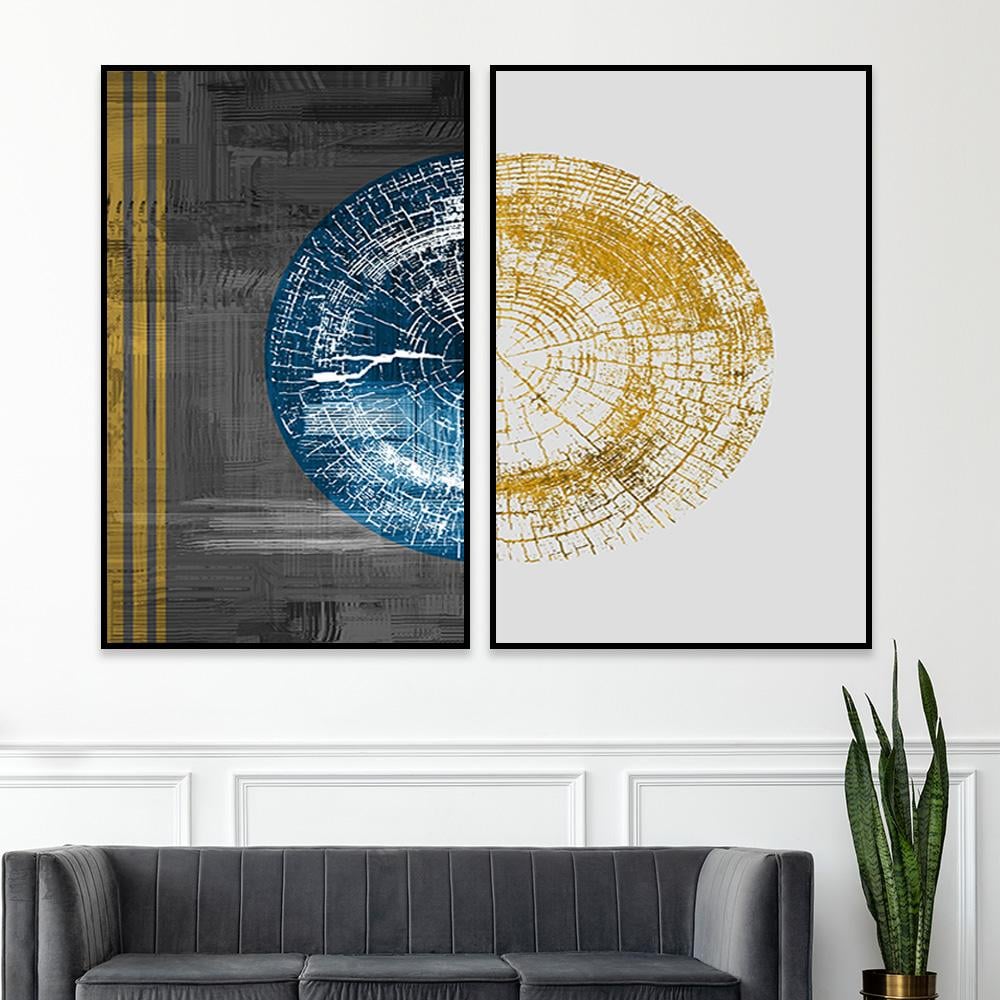 طقم مكون من عدد لوحتين بتصميم مودرن