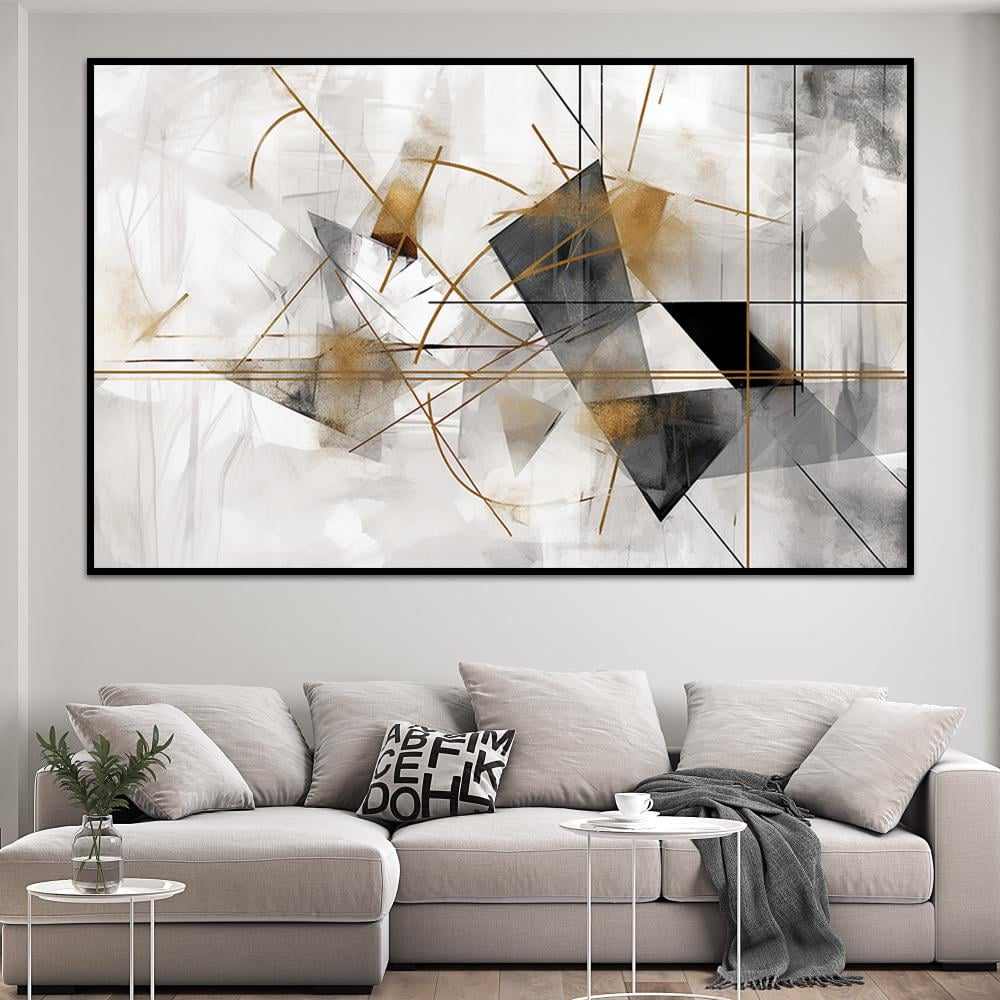 لوحة جدارية تجريدية بتصميم مودرن