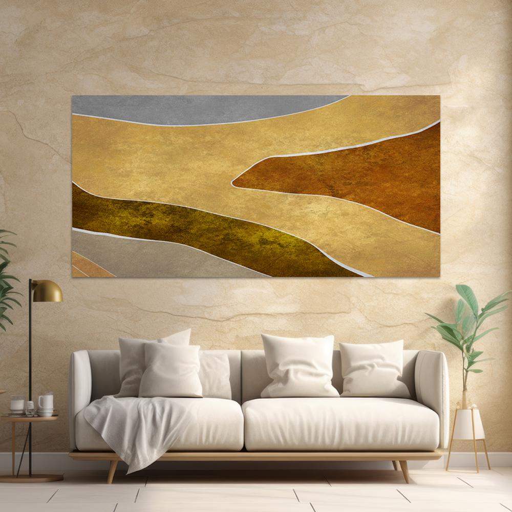 لوحة جدارية تجريدية بتصميم مودرن