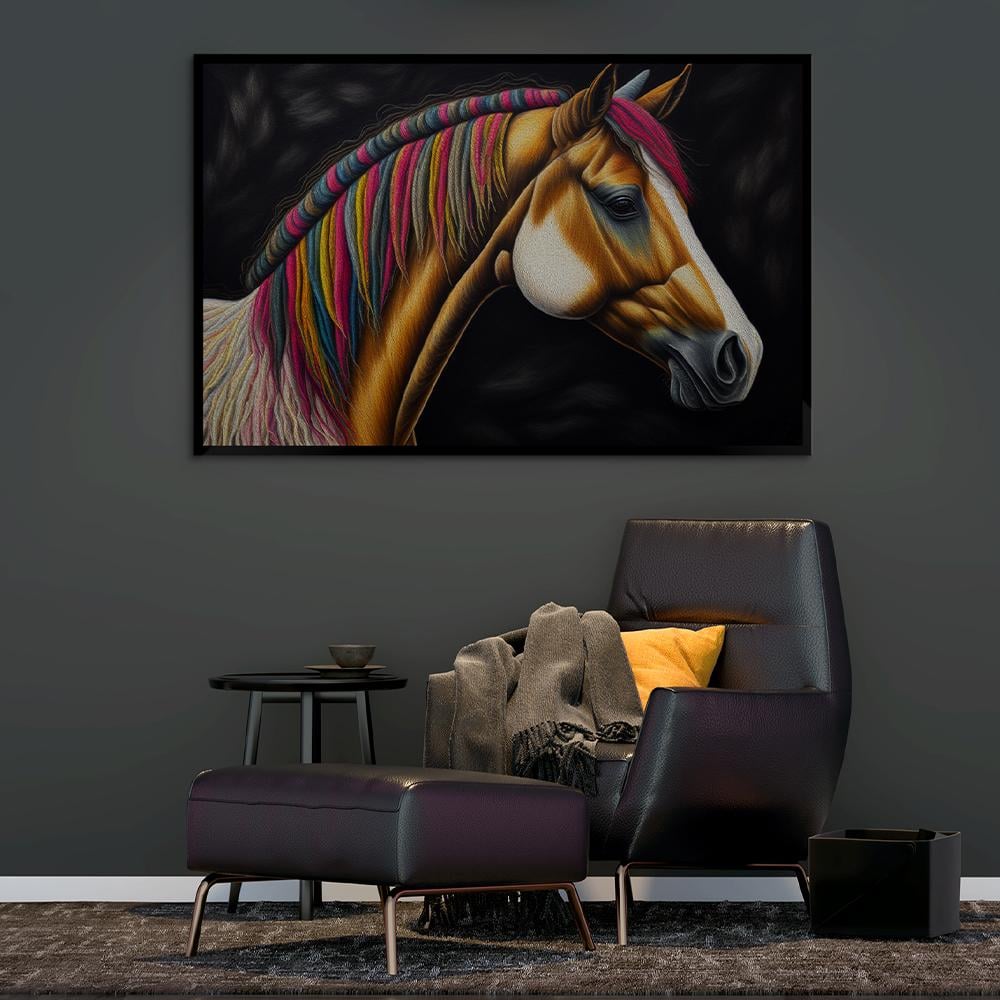 لوحة خيول بتصميم مودرن