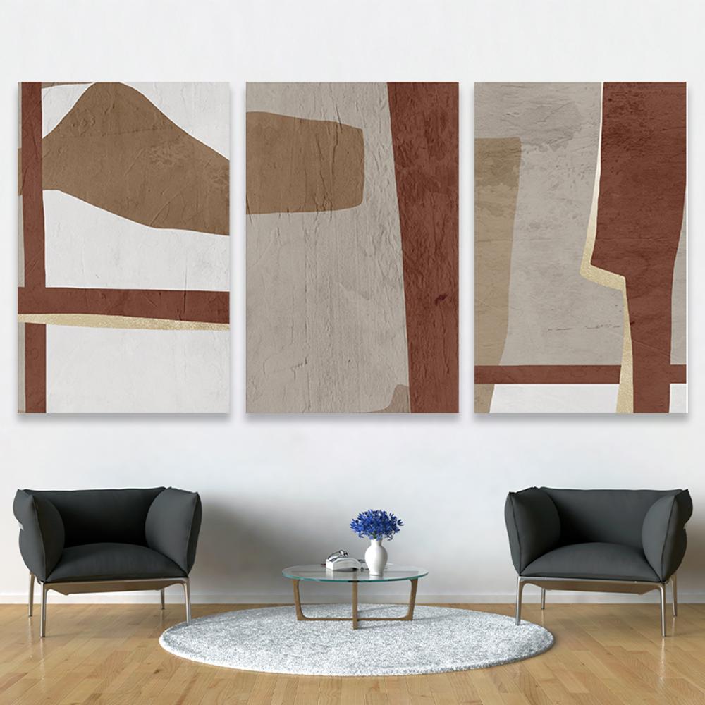 طقم من 3 لوحات بصميم مودرن