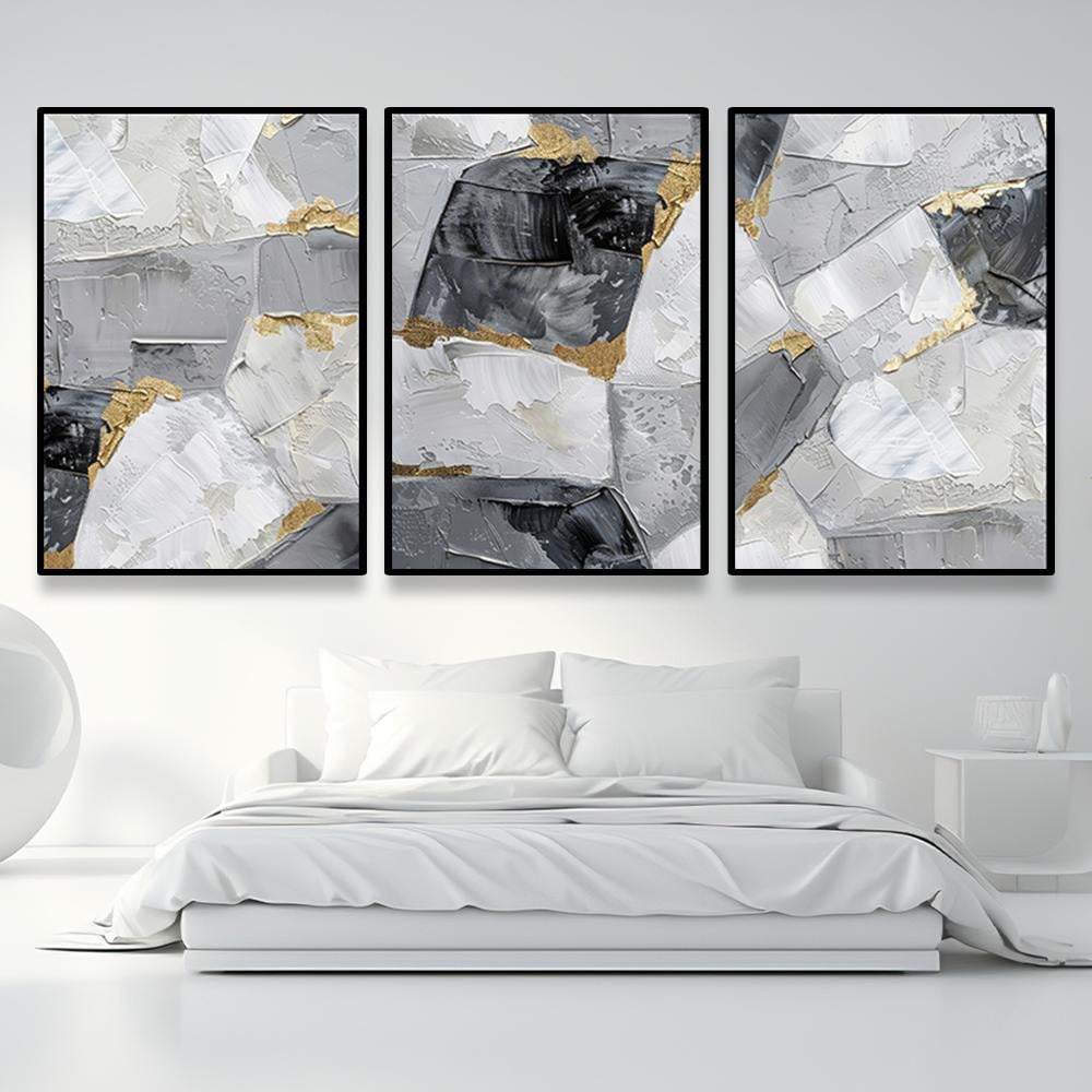 طقم من 3 لوحات بصميم مودرن