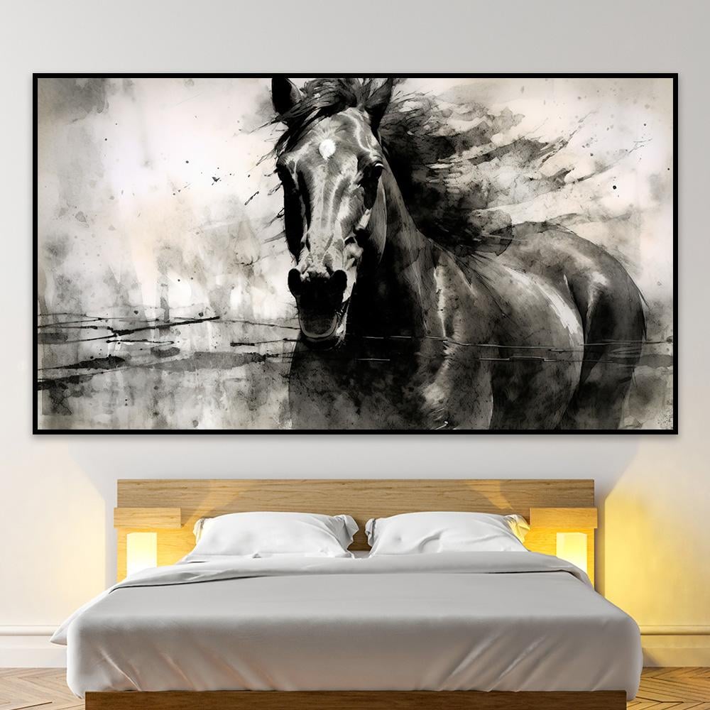 لوحة خيل بتصميم مودرن