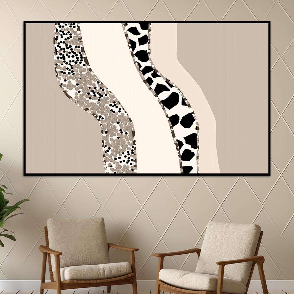 لوحة جدارية تجريدية بتصميم مودرن