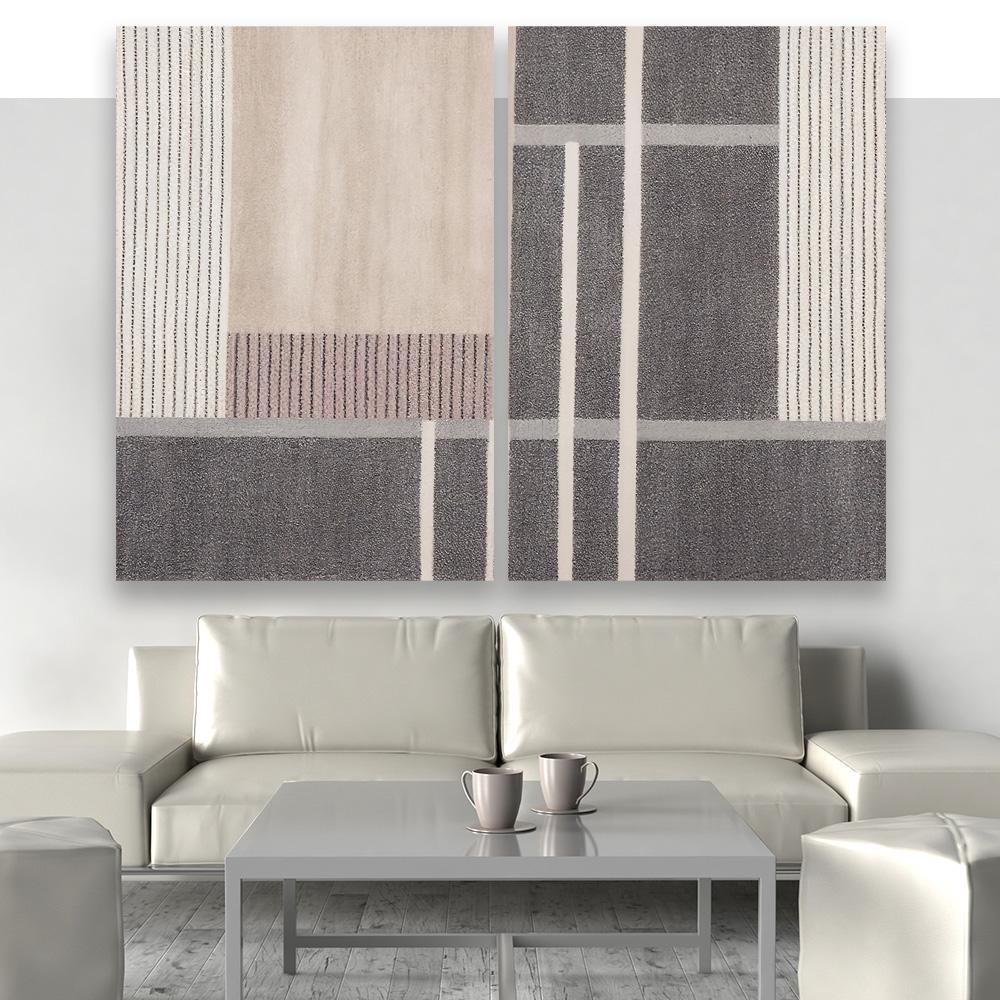 طقم مكون من عدد لوحتين بتصميم مودرن