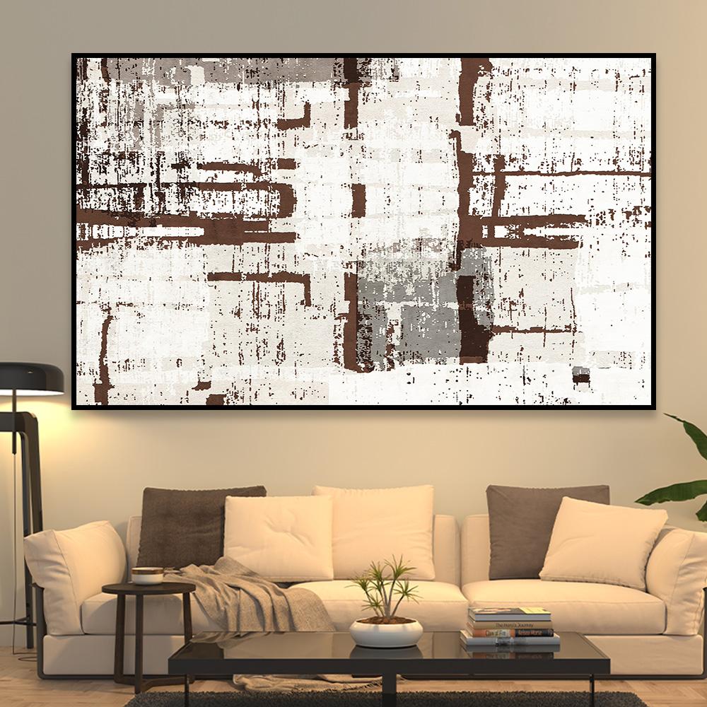 لوحة جدارية تجريدية بتصميم مودرن