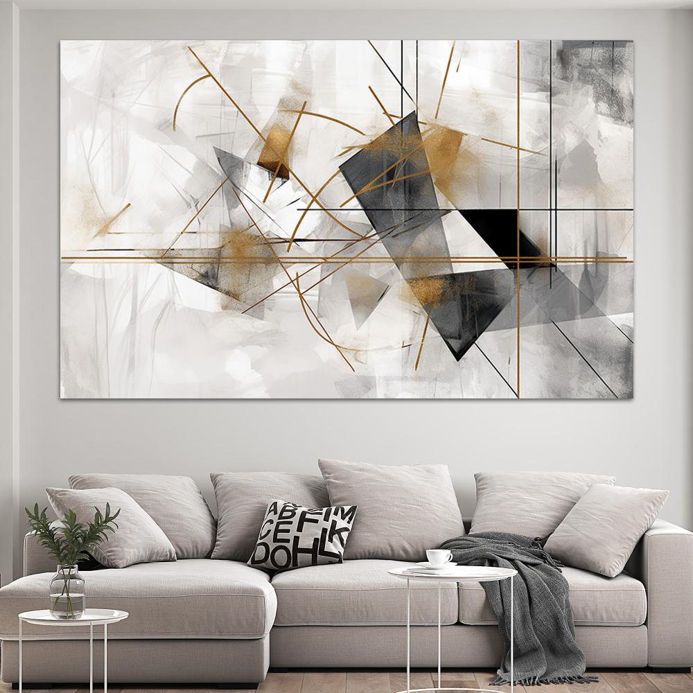 لوحة جدارية تجريدية بتصميم مودرن