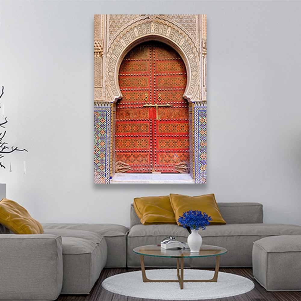 لوحة بتصميم مدخل تراثي