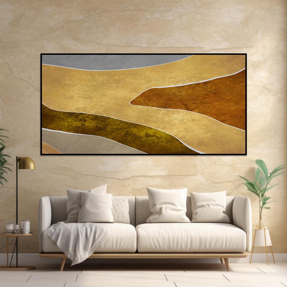 لوحة جدارية تجريدية بتصميم مودرن