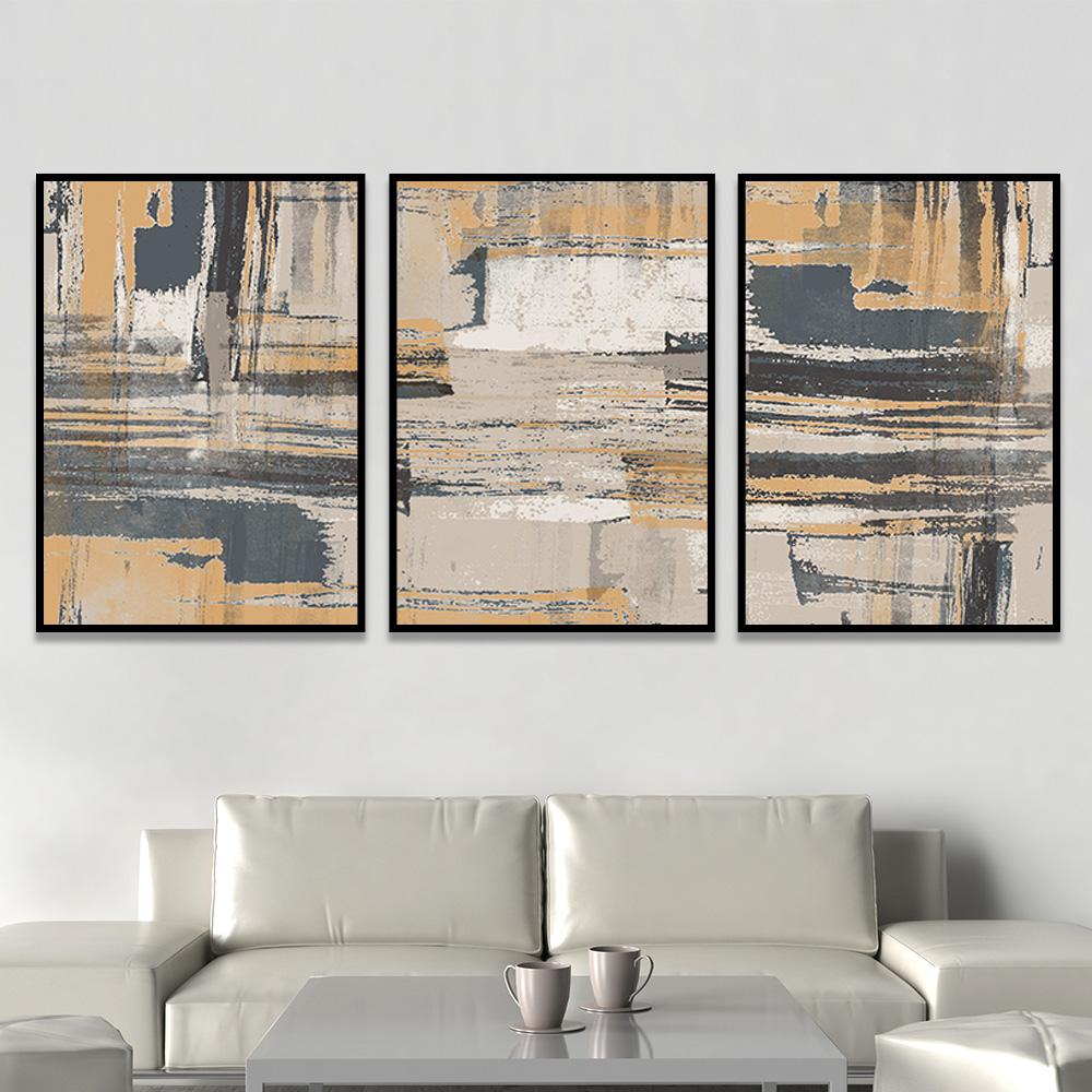 طقم من 3 لوحات بصميم مودرن