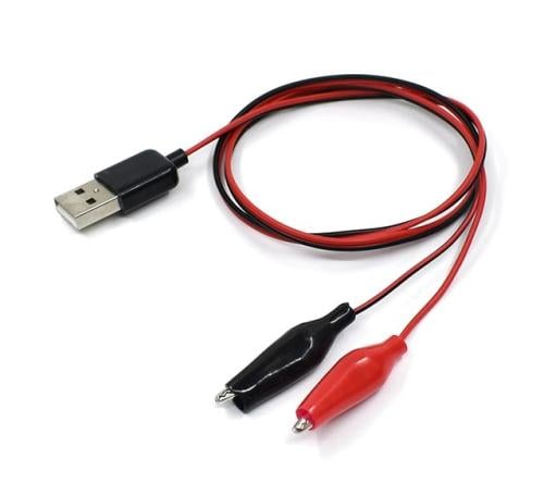 وصلة كماشات بطارية مع مخرج USB