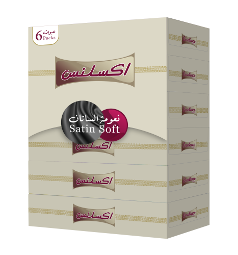 إكسلنس برستيج مناديل وجه علب - 80 منديل مزدوج - 6...