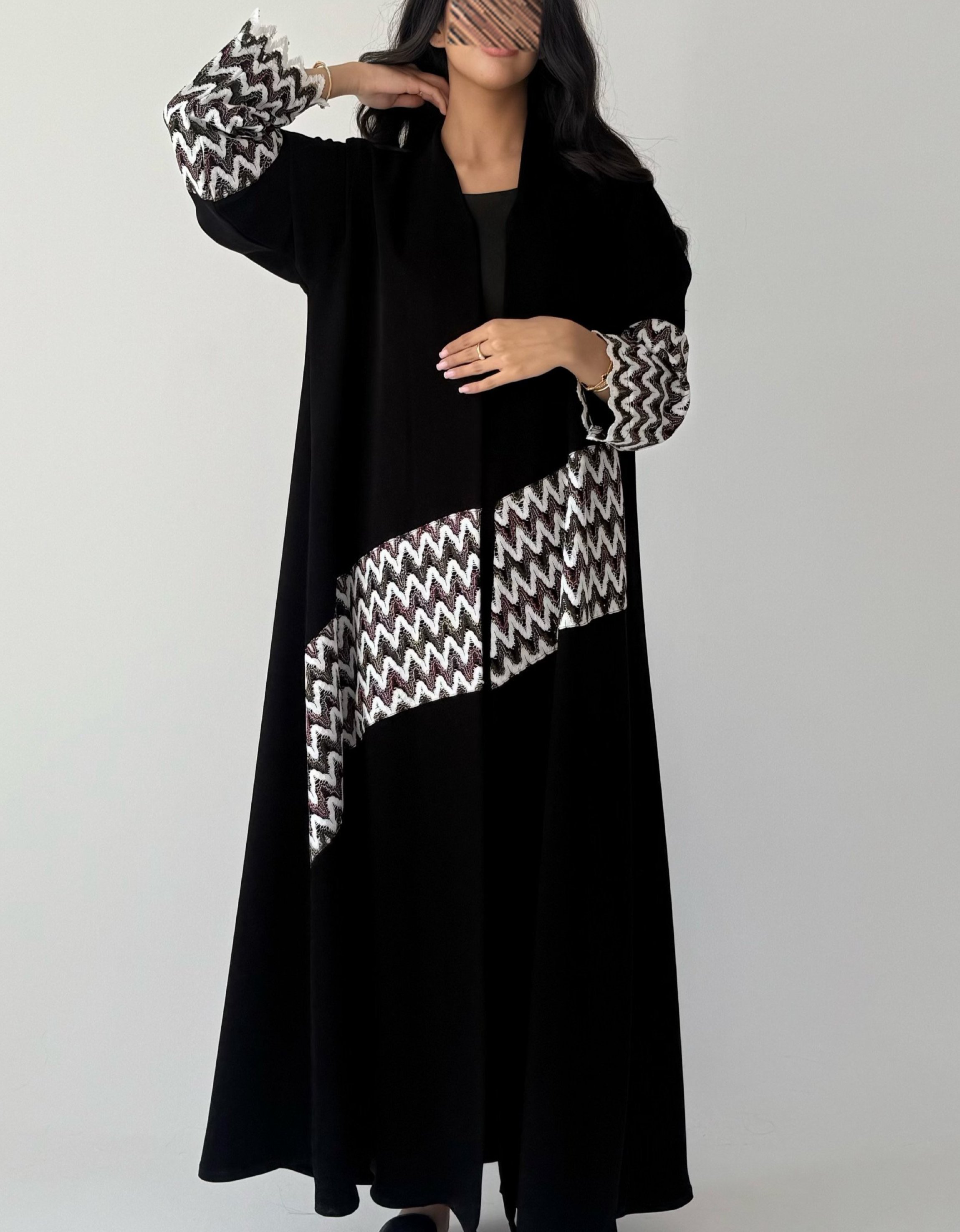 عباية كريب إندونيسي بتدخيلة دانتيل مشجرة