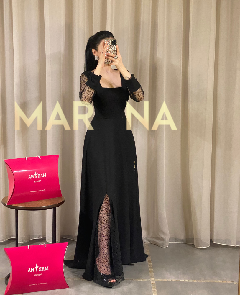 فستان سيلا (فستان كريب أنيق كلوش)