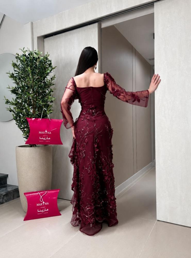 embroidered burgundy dress Vera's (a dress with details, evening wear, and cutouts) Color:PERIWINKLE BLUE line silhouette SKU19758 Made Tie Back Strapless Luxury Pearls Beaded