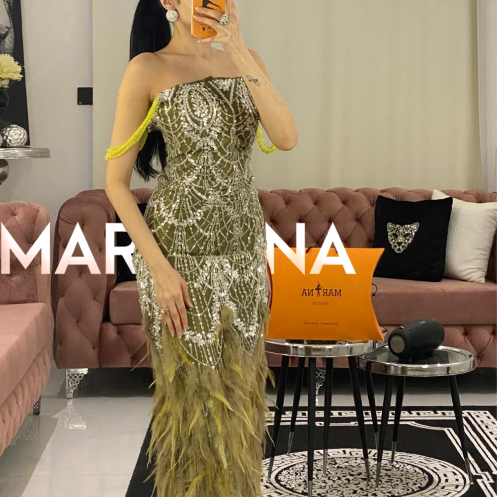 فستان وتين (فستان كب طويل)