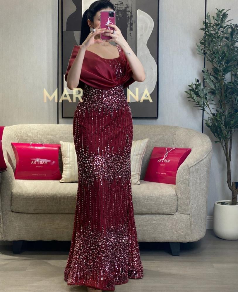 embroidered burgundy dress Nancy's (burgundy dress, details, evening dress, bow, bodice, Mikado style) Color:PERIWINKLE BLUE line silhouette SKU19758 Made Tie Back Strapless Luxury Pearls Beaded