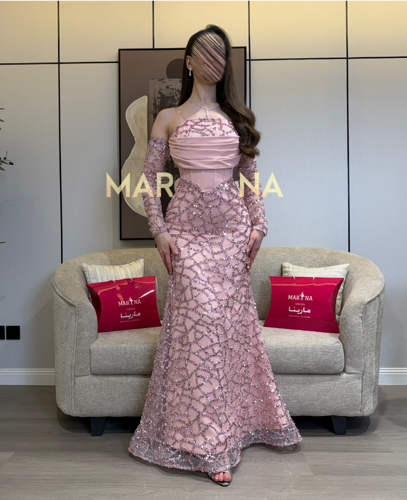 Pink Candle Dress (Pink Evening Dress, Corset Bodice, Barbie Style, Separate Sleeves, Barbie Shawl)