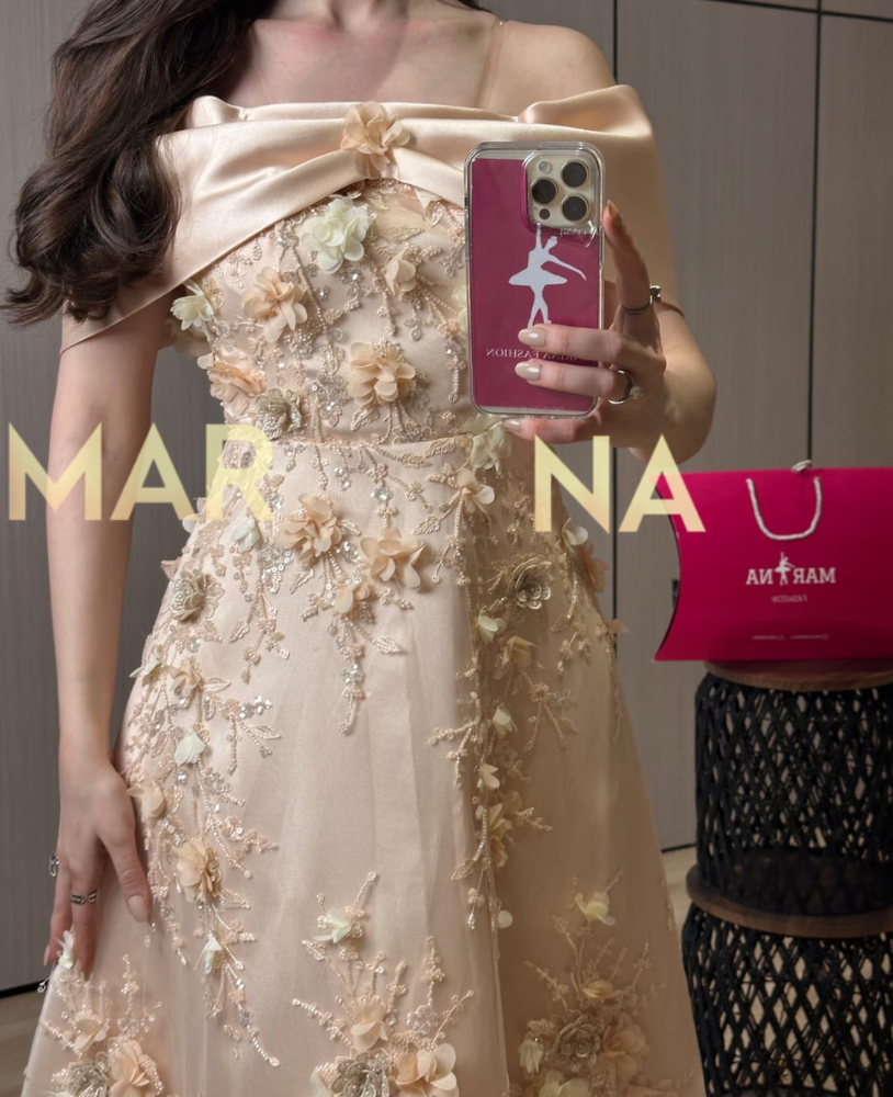 فستان اوه (فستان كلفه ورود راقيه وجيبون تركي)