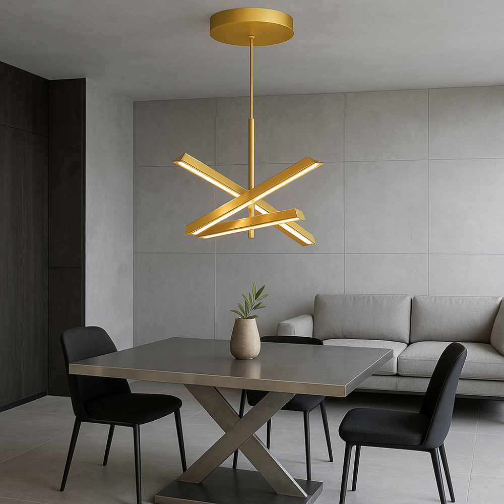 Dining Room Modern Forms Chandeliers Chrome 8-Lights LED Modern