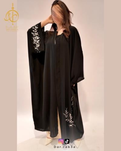 عباية برسمة أغصان - B11