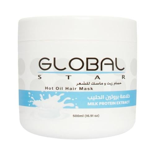 ماسك ترطيب الشعر وحمام زيت خلاصة بروتين الحليب - 5...